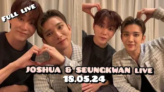 (All SUB)💖 WATCH 😍JOSHUA & SEUNGKWAN😘LIVE 18.05.24 #joshua #seungkwan #seventeen #live #weverse #ff