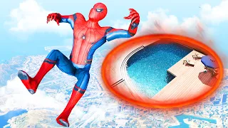 GTA 5 Spiderman Jumping Into Portals (Ragdolls/Euphoria Physics) #1