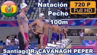 BOLIVIA Santiago CAVANAGH PEPER 100 m Estilo Pecho Natación