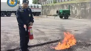 Навыки работы с огнетушителем