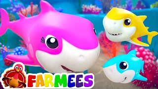 Baby Shark | Nursery Rhymes and Baby Songs Remix | Farmees Kids Songs