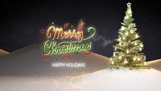 Night Of Christmas Logo Reveal After Effects Template Free Download