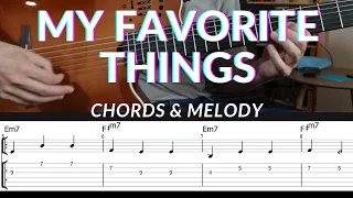 My Favorite Things | Chords & Melody | Guitar TAB