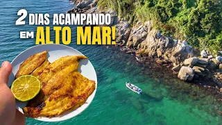 2 DIAS PESCANDO, COZINHANDO e DORMINDO no BARCO | Acampamento em ALTO MAR! ( Catch and cook )