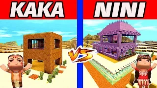 Miniworld KAKA vs NINI SAVAGES BASE DEFENSE CHALLENGE in Miniworld /Animation