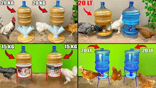 Süper Fikirler | Sıradışı yapılmış 4 tavuk yemlik suluk yapımı