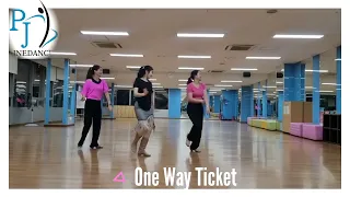 One Way Ticket Line Dance/Beginner/초급 라인댄스/PJ Linedance/지니쌤