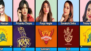 Famous Indian Actresses And There Favourite IPL Team