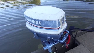 Jon boat with 35 HP motor lake test.