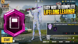 Easy way to complete lifelong learner title in pubg mobile - New Trick - how to get lifelong learner