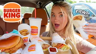 Burger King Mukbang! Trying ALL 3 New Crispy Chicken Wraps & Sandwich