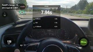 Audi A6 4G 3.0 BiTDI - 313 PS 1/4 Mile / 0-100 / 100-200 road test