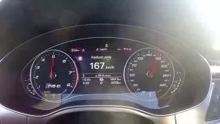 audi rs6 2016 0-100 0-200 1st run