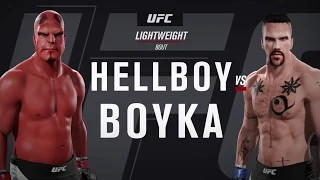 Hellboy vs. Boyka (EA Sports UFC 2) - CPU vs. CPU - Crazy UFC 👊🤪