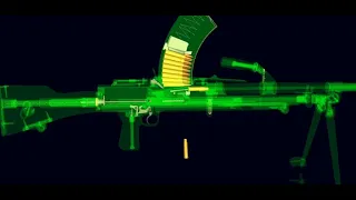 Slow Mo Of Bren MK2 Firing (How It Works Bren MK2 Light Machine Gun)