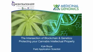 Kyle Boyar, Medicinal Genomics.  The Intersection of Blockchain and Genetics: Protecting your