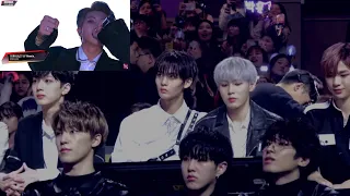 181214 Wanna One + Seventeen reaction to O!RUL8,2? LY Remix @ MAMA
