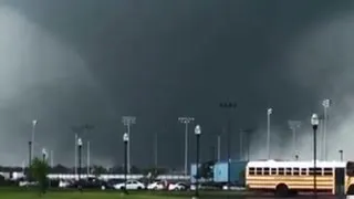 See houses completely leveled in Moore, Oklahoma