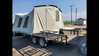 6 x 17 Jumping Jack trailer setup, takedown and walkaround.