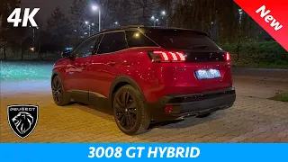 Peugeot 3008 GT Hybrid 2022 - Night review in 4K | Exterior - Interior (Ambient lights)