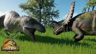 CARNIVORE VS HERBIVORE DINOSAURS | JURASSIC WORLD EVOLUTION 2