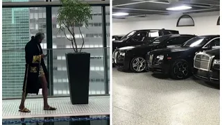 Floyd mayweather shows one of his house and cars