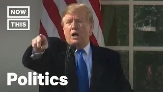 Trump Goes Off Script While Declaring National Emergency for Border Wall | NowThis