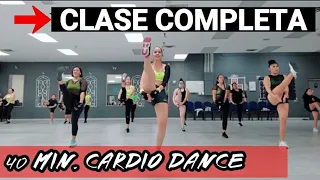 CLASE COMPLETA PARA HACER EN CASA | 40 MIN. CARDIO DANCE FITNESS |