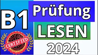 G.A.S.T - B1 Prüfung - Lesen Übungssatz - G.A.S.T DTZ 2024 TEST