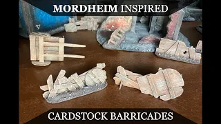 Cardboard Barricades - Miniature Scatter Terrain for Mordheim and More! Game Art and Crafts Tutorial