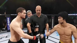 Jordan Mein vs. Bruce Lee (EA Sports UFC 2) - CPU vs. CPU - Crazy UFC 👊🤪