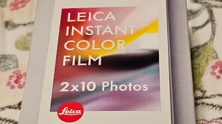 Leica/Instax Film Unboxing