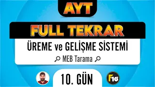 MEB Biyoloji Kitabı Üreme Sistemi Taraması F10 Full Tekrar Kampı