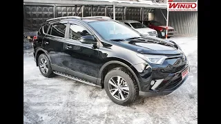 Установка боковых порогов "WINBO" для TOYOTA RAV4 2016+