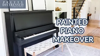 How To Paint a Piano | Paint Furniture Matte Black