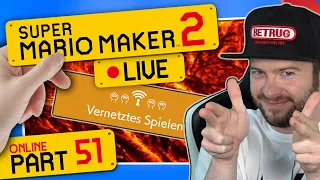 🔴 SUPER MARIO MAKER 2 ONLINE 👷 #51: Versalztes Laggen vor Kinobesuch!