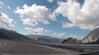 Italian Road Trip - on Road SP24 from Cortina d’Ampezzo to Ortesei September 2018
