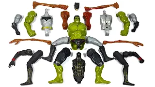 Merakit Mainan Batman vs Black Spider-Man vs Siren Head vs Hulk Smash Avengers Superhero toys