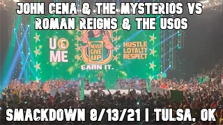 SMACKDOWN 8/13/21 JOHN CENA & MYSTERIOS vs ROMAN REIGNS & USOS | SMACKDOWN in TULSA, OK (FULL MATCH)