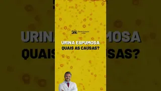 URINA ESPUMOSA. QUAIS AS CAUSAS?