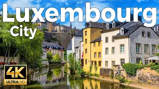 Luxembourg City Walking Tour (4k Ultra HD 60fps) – With Captions