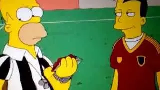 Los simpsons. Mundial 2014 Brasil vs España No les parece absurdo?