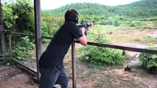 Shooting Assault Rifles and RPGs in Cambodia