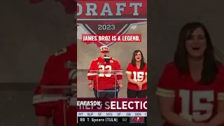 James Droz single-handedly ruined the 2023 NFL Draft for the Eagles 🫨 #nfldraft #superbowl #chiefs