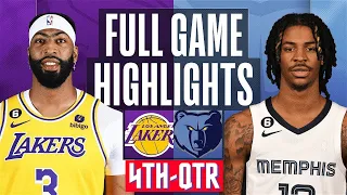 Los Angeles Lakers vs Memphis Grizzlies HIGHLIGHTS 4th - QTR HD | 2024 NBA season | 3/27/2024