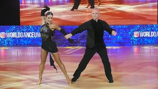 Cha cha cha / Vladimir Lozhnikov and Ekaterina Stasyuk / Pro Am Super Cup, Int. Latin (01/28/2024)