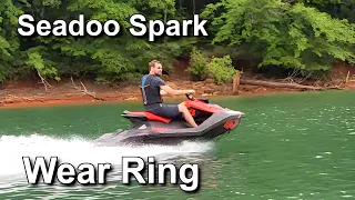 Sea-doo Spark wear ring replacement, stainless steel upgrade.