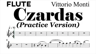 Czardas Flute Sheet Music Backing Track Play Along Partitura