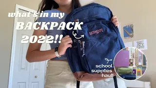 what's in my backpack 2022 *freshman year*