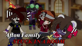 • Afton Family.. STUCK IN A ROOM + ??? || FNAF || Ft. Aftons || AU Change •